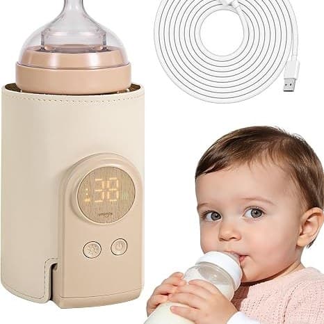 ololiy Portable Baby Bottle Warmer – Wireless Rechargeable Milk Warmer